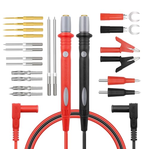 22-Piece Multimeter Test Lead Kit, Back Probe Test Leads - image 1