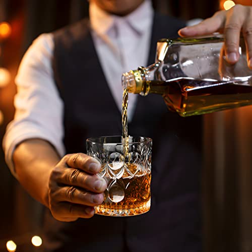 Old Fashioned Whiskey Glasses, Lead-Free Crystal Clear Glass,Boutique Packaging，10-Ounce,Set Of 2 #TOP5