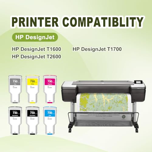 Cartouche HP 730 jaune grand volume 300 ml jet d'encre P2C70A - 3