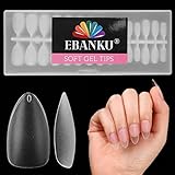 Tips Uñas de Larga Bailarina Gel Uñas en Resina Uñas de Gel Nail Tips Cobertura Acrílico Uñas Postizas en Ataúd Uñas Uñas Artificiales de Mujeres Coffin Uñas falsa Tips Acrilicas Uñas Postizas Dual Nail System Acrílico Stiletto
