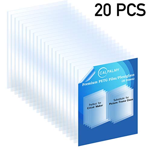 CalPalmy 20 Pack of 8x10” PETG Sheet/Plexiglass Panels 0.040” Thick; Use for Crafting