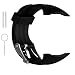 Feskio Garmin Forerunner 10 / Forerunner 15 GPS Running Watch Replacement Band Soft Silicone Replacement Wrist Watch Strap for Garmin Forerunner 10/Forerunner 15 GPS Running Watch (Small/Large Size)