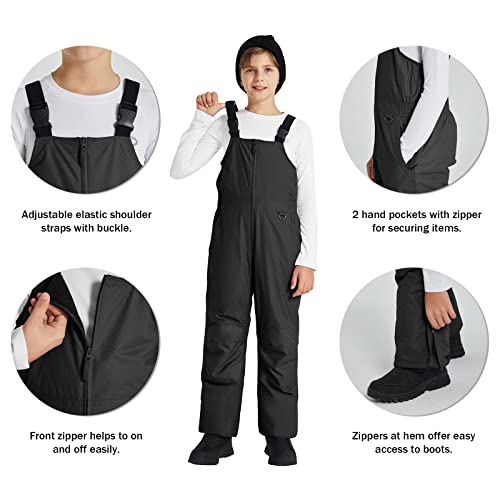 image for BALEAF Kid's Snow Bibs Insulated Waterproof Overalls for Boys/Girls Yo