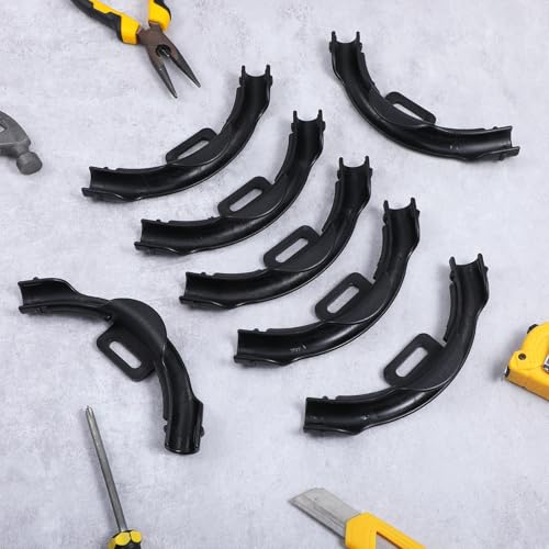 24 Pcs 3/8\" - 1/2\" Pex 90 Degree Elbow Plastic Tubing Bend Support Black Pex Fittings Clamps Pipe Holder 1/2 Inch