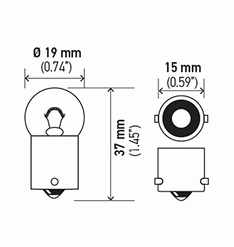 Hella 5007TB Bulb 5007 12V 5W Ba15S B6 miniatura 3