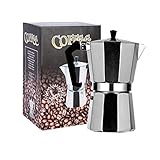 Italienische Kaffeemaschine, verformt sich nicht, moderne, schlanke Form...
