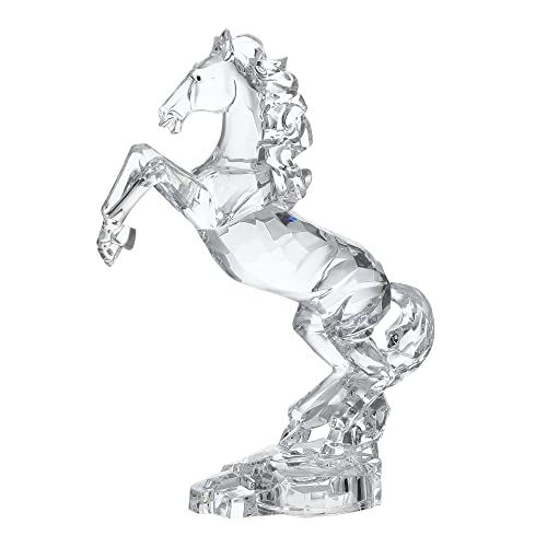 Hozuso Acrylic Horse Figurine For Wealth Figurine Chinese Feng Shui Modern Europe Style Glass Collection Ornament Statue Animal Collectible Home Decor #TOP6