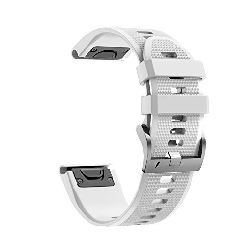 Bracelet de montre en silicone 22/26 mm QuickFit pour Garmin Fenix 7 7X 6 6X 5 Pro Epix