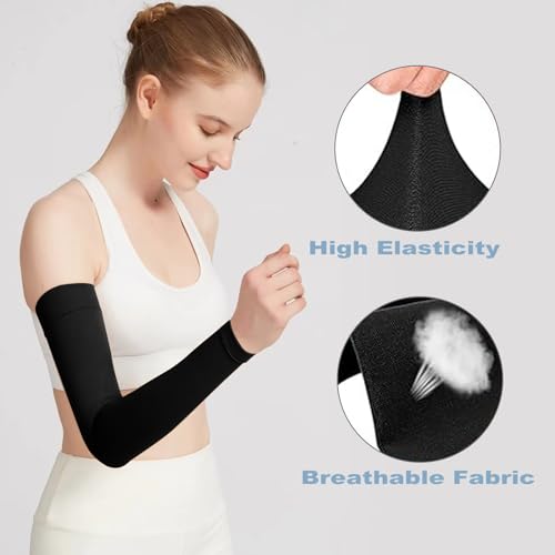 Arm Compression Sleeve for Men & Women - 20-30 mmHg Graduated Compression, Full Arm Support for Pain Relief, Swelling, Edema & Post-Surgery Recovery - Image 3