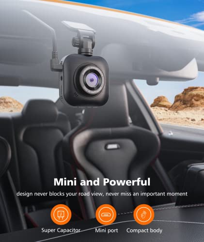 Image of Spedal Dash Cam Front with 32GB SD Card 1080P Full HD Car Camera 2560x1440P HD F1.6 Aperture Record Ultra Night Vision 150 Wide Angle Smart Dash Camera for Cars, Loop Record, G-Sensor