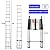 Telescoping Ladder, Aluminum Folding Ladder with 2 Detachable Hooks, Lightweight Portable Extension Ladder EN131 Sturdy Ladder with Non-Slip Feet,Attic Ladder for Home 330lbs Max Capacity 16.4FT 5M