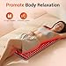 Comfytemp 33'' x 17'' Red Light Therapy Mat for Body, 480 LEDs Flexible Near Infrared Light Therapy Pad, 660nm & 850nm Light Blanket for Back Belly Knee Joints Muscle, 65W