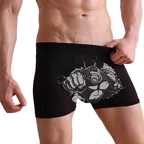 xiongying hengpai Leopard Jaguar Cheetah Black Prints Men's Boxer Briefs Soft Underwear Covered Waistband Short Leg4