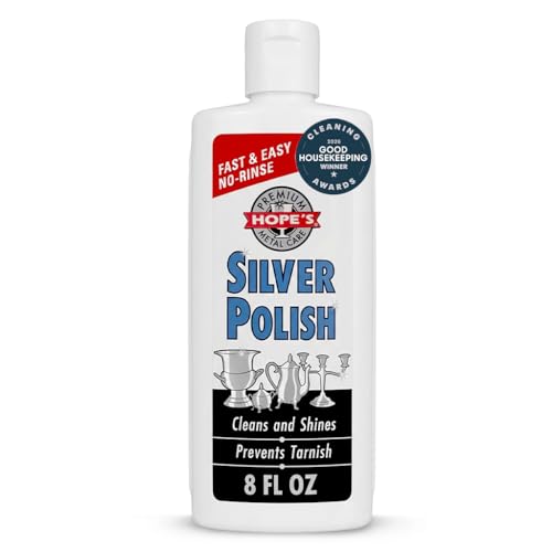 HOPE'S Silver Polish & Cleaner – Protective Tarnish Remover –