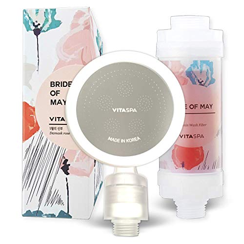 VITASPA Vitamin C Shower Head Filter Set Made in Korea (Red) Exellent