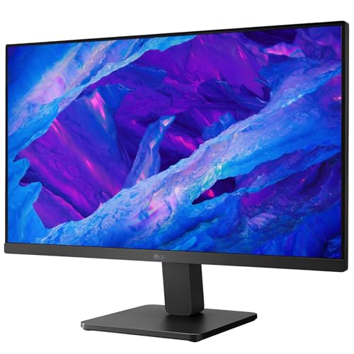 Image of LG 24 inch IPS LCD FHD (1920 x 1080) Monitor, 16:9-100Hz, AMD FreeSync, Tilt and VESA, Low Blue Light, Flicker Safe, HDMI & VGA, 5ms Response Time, Matte Black