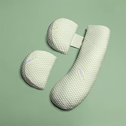 Almohadas de embarazo para dormir, almohada de maternidad, almohada corporal de embarazo para espalda, piernas, vientre, caderas de mujeres