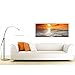 Cheap Canvas Pictures of a Tropical Beach Sunset for your Bedroom -...