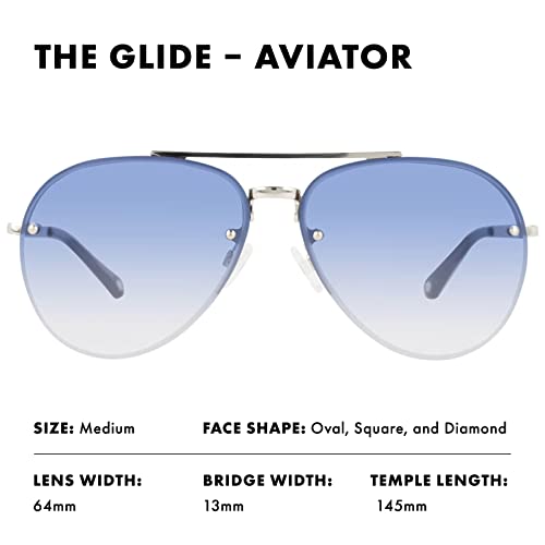 Image of PRIVE REVAUX Unisex Adult The Glide /S Pilot Sunglasses