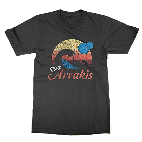 T-shirt Visit Arrakis vêtement geek haut de gamme imprimé pour homme et femme