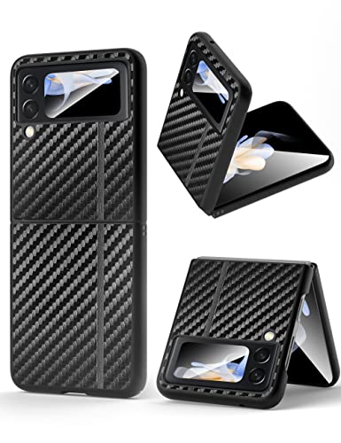 Quikbee SAMSUNG GALAXY Z FLIP 4 Case, Carbon Fiber Case cover