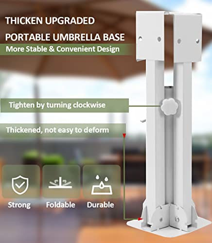 Moanyi Patio Umbrella Stand Fit 6 7 8 Feet Sunshade 1.02"-1.38 Inch Pole For 6 To 10Ft Parasol Portable Storage Beach Umbrella Stand Umbrella Base Holder #TOP4