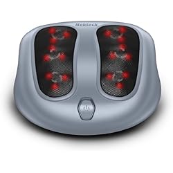 Nekteck Shiatsu Foot Massager with Heat for Plantar Fasciitis | HSA Eligible FSA Heated Electric Kneading Foot Massager Machine, Heat Function and Power Cord, Idea Gifts for Him Her Man