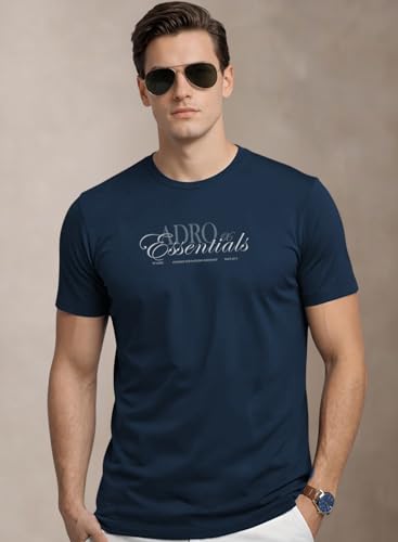 Image of ADRO Mens Printed T-Shirts Pack of 3 | 100% Cotton Regular Fit Graphic Tshirt | Breathable Stylish Casual T Shirt Gym Travel Summer T Shirts