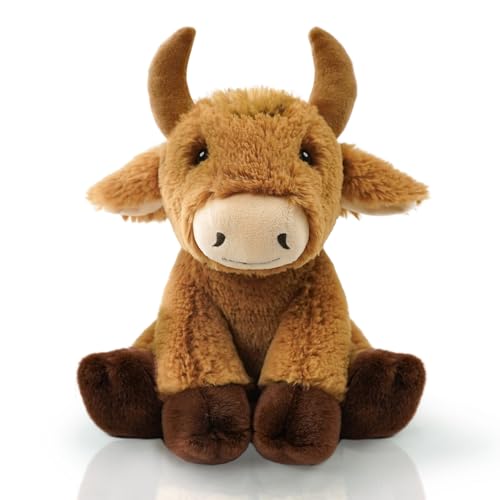 Hideekoog Bull Stuffed Animal Toys, 8.5 Inch Soft and...