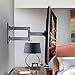 ECHOGEAR SleekStud Swivel Full Motion TV Wall Mount Bracket for 26-58 Inch TVs – Extend and Tilt Your TV - Easy Single Stud Install