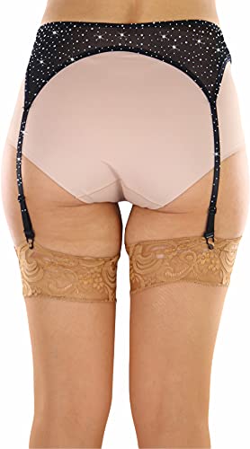 Image of ToBeInStyle Women's Wet Look Garterbelt