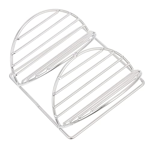 SOLUSTRE Stainless Steel Taco Rack Stand Compact Design for Home and Restaurant Use for Tacos and Burritos Kitchen Supplies with Smooth Edges for Handling