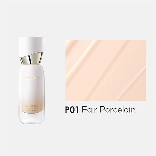 Miniatura 10 de Carslan Base líquida transparente con suero vegetal, hidratación de larga duración 24 horas, cobertura completa media, vegana y libre de crueldad,