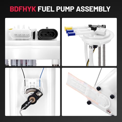 Image of BDFHYK Fuel Pump Assembly E3527M Compatible with Chevrolet S10 2000 2001 2002 L4 2.2L, Compatible with GMC Sonoma 2000-2002 L4 2.2L, Replaces E3703M, M21734, MU1048