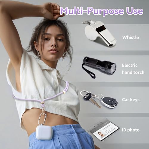 Image of VVAAGG Cell Phone Lanyard for iPhone: Crossbody Phone Strap Adjustable Neck Wrist Strap Anti Theft Long Lanyard Travel Essential for Women Most iPhone and Android Smartphones