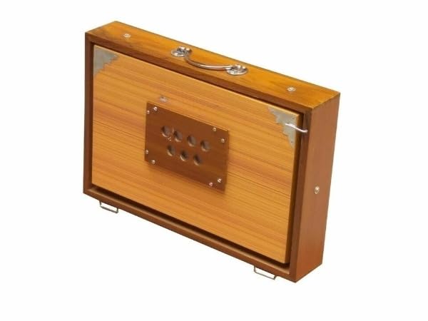 Shruti Box ~ Größe (38,1 x 25,4 x 7,6 cm) ~ Teakholz ~ Swar Peto ~ 440Hz ~ Mantra ~ Shruti ~ Chant