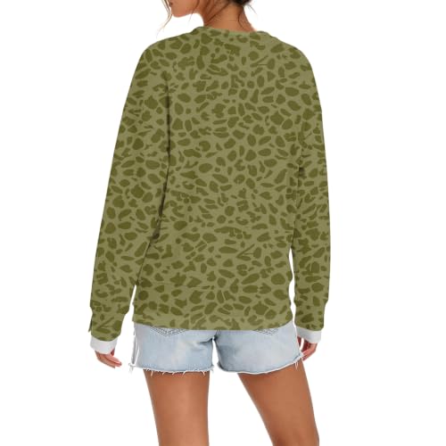 Womens Crew Neck Sweatshirts 2 In 1 Layered Sweatshirts 2026 Fall Outfits - image 5