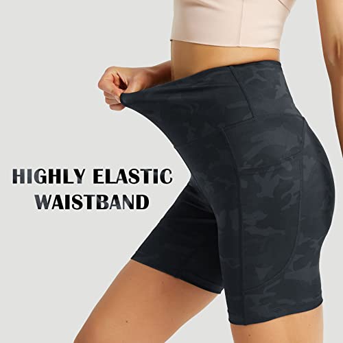 BALEAF Short feminino de cintura alta de 15,24 cm, ultra macio, para treino, ioga, corrida, atlético