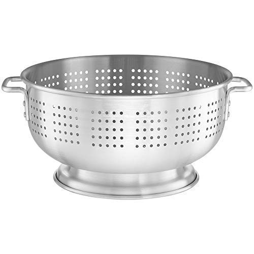 12 Quart Heavy Duty Aluminum Colander With Handles And Stable Base, Kitchen Colander For Pasta Noodles Fruits Vegetables #TOP7