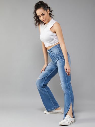 Image of Dolce Crudo High Rise Wide Leg Jeans for Women