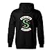 DAIKEN Riverdale Serpents Mens Hoodie for Men Women Southside Pullover Hooded Sweatshirt Black