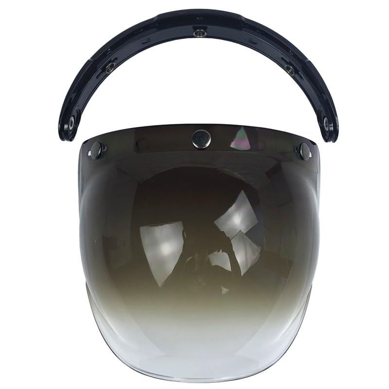 Pare-brise à 3 broches pour casque de moto protection yeux vent visière fumée