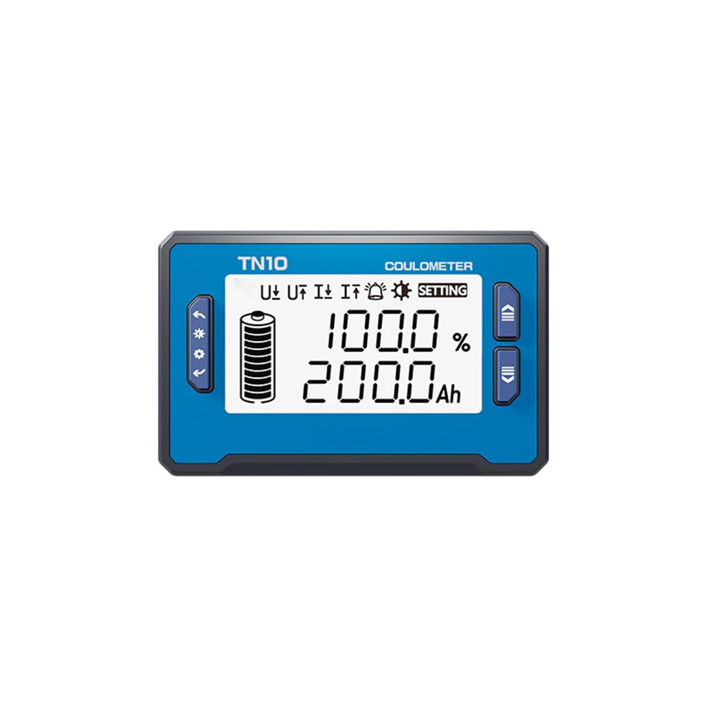 8-80V 150A Battery Coulometer TN10 Professional Car Battery Tester Monitor for Rv Battery Capacity Indicator