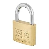 seguro facultativo uaq  Fac seguridad - Candado arco normal 60mm laton (en caja)