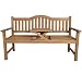 Produktbild KMH®, 3-sitzer Gartenbank (152 cm) aus Teakholz (mit integriertem, einklappbarem Tisch) (#102019)