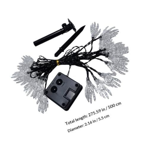 Luces solares decorativas para exterior POPETPOP 5 m 20 LED miniatura 2