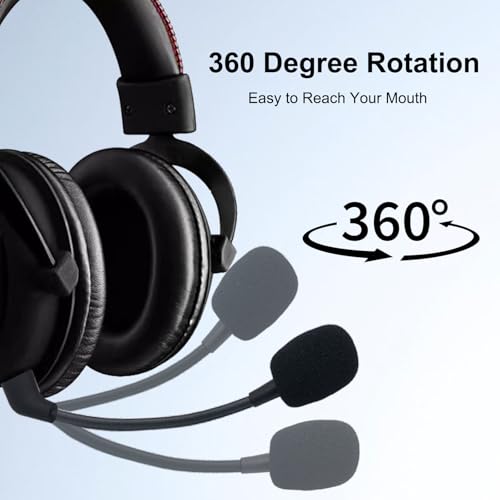 Vervangende gamemicrofoon voor Kingston HyperX Cloud ii, Cloud x, Core, Pro of Silver Gaming Headset (bedraad, pre-2021 1e versie) - Afbeelding 6