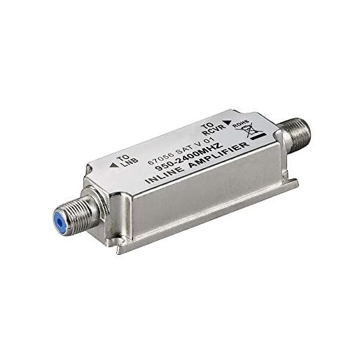 Wentronic 67056 - Amplificador de señal para equipos por satélite (acero inoxidable)