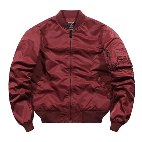 TangDao Men's Casual Bomber Military Jacket Outdoor Fall Winter Zip-Up Windbreaker Outwear