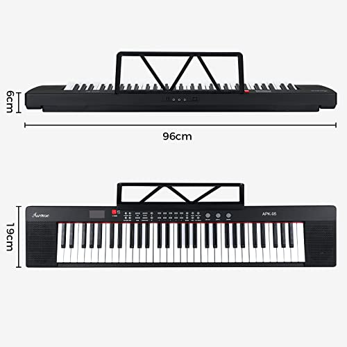 Asmuse Clavier de piano numérique 61 touches Piano Claviers électroniques 200 Tonalités 200 Rythmes avec microphone… - Les Beatles, Paul McCartney, John Lennon, RIngo Starr, George Harrison Asmuse Clavier de piano numérique 61 touches Piano Claviers électroniques 200 Tonalités 200 Rythmes avec microphone… – Image 4